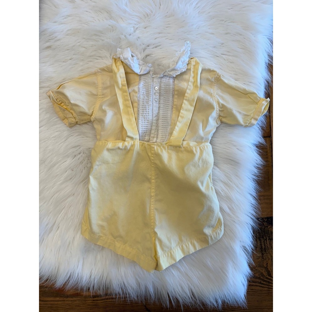 Yellow 2pc Jon Jon and shirt‎ outfit size 2